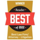 Reader best of 2022 Best Law Firm/Attorney - Litigation